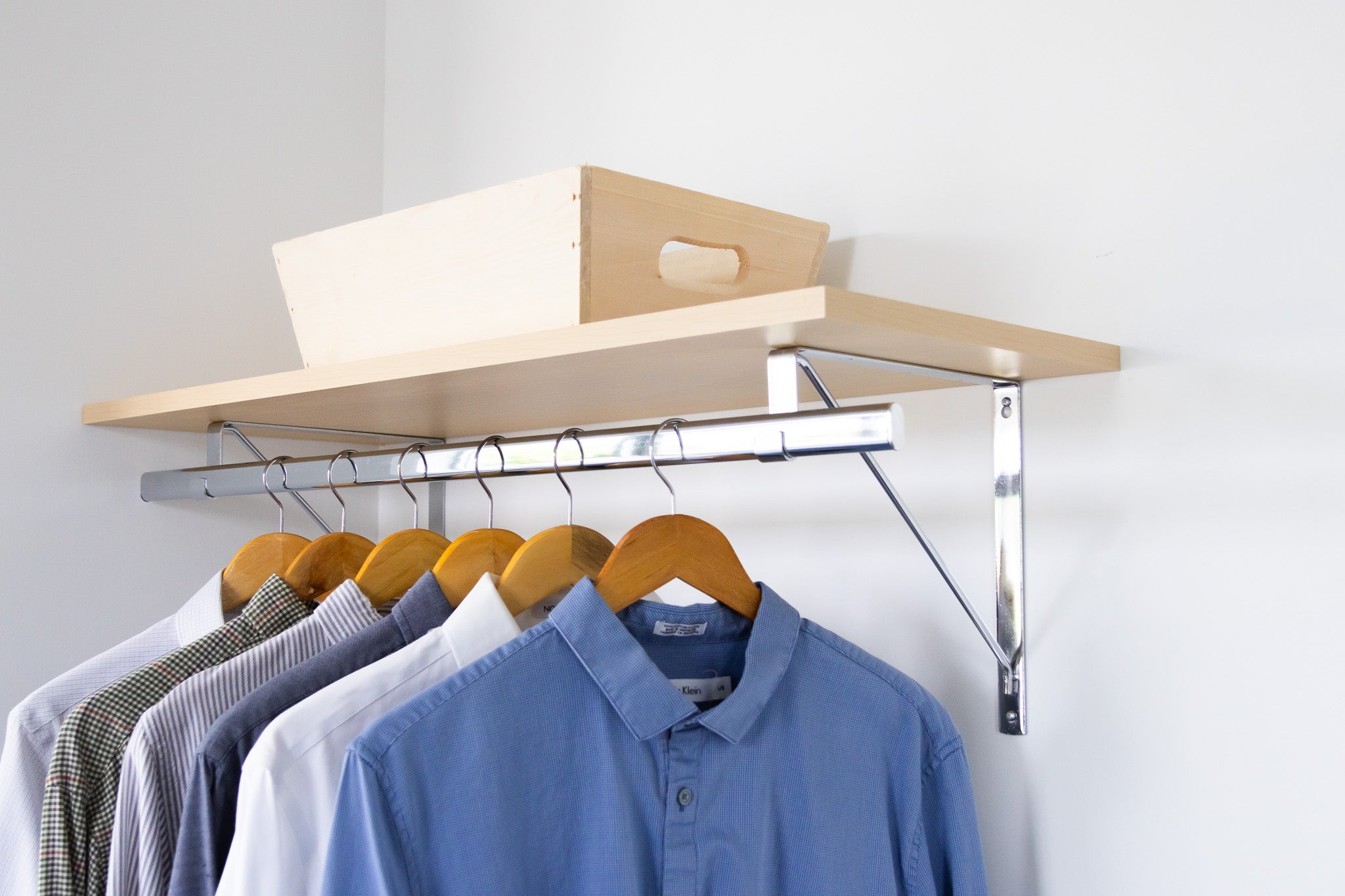Custom Shelf with Rod and Bracket Kit (16" - 44")