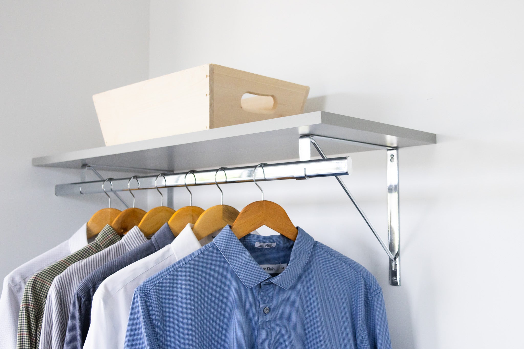 Custom Shelf with Rod and Bracket Kit (16" - 44")