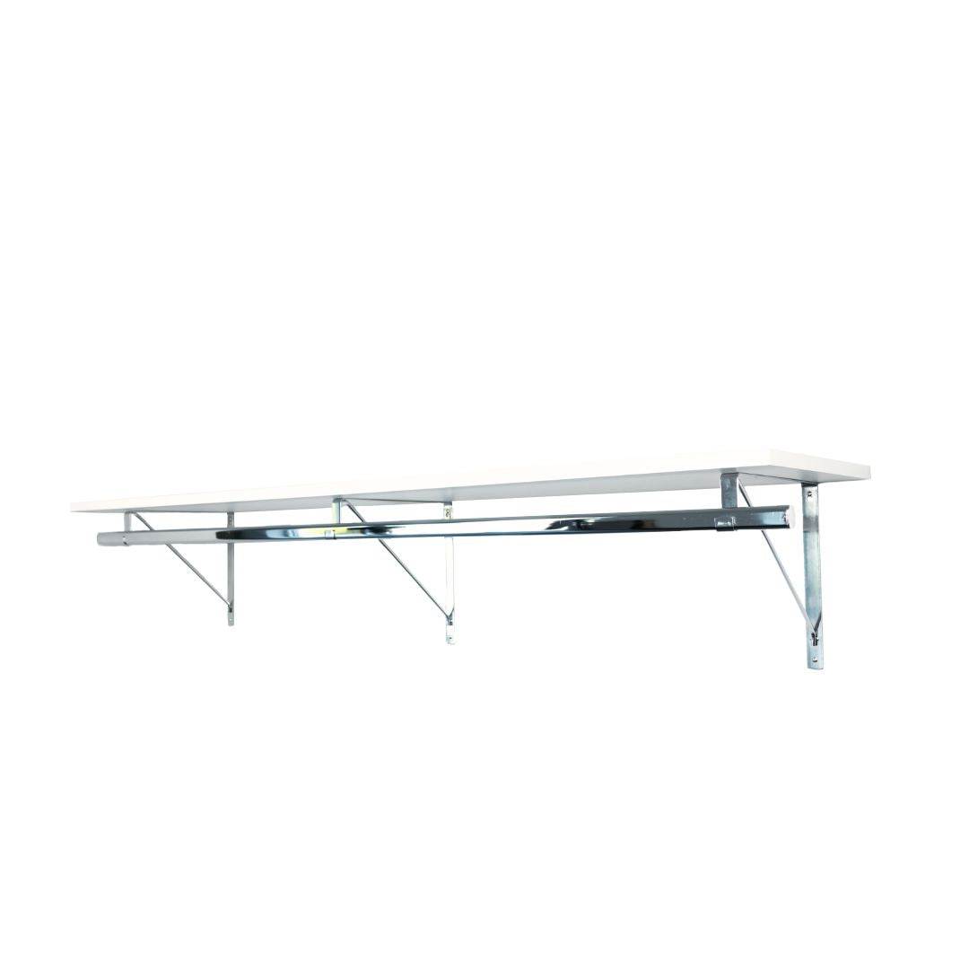 Custom Shelf with Rod and Bracket Kit (16" - 44")