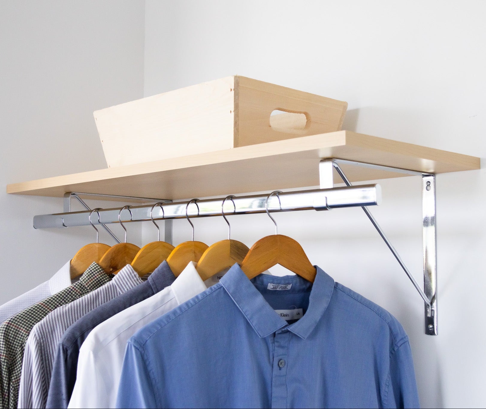 Custom Shelf with Rod and Bracket Kit (16" - 44")
