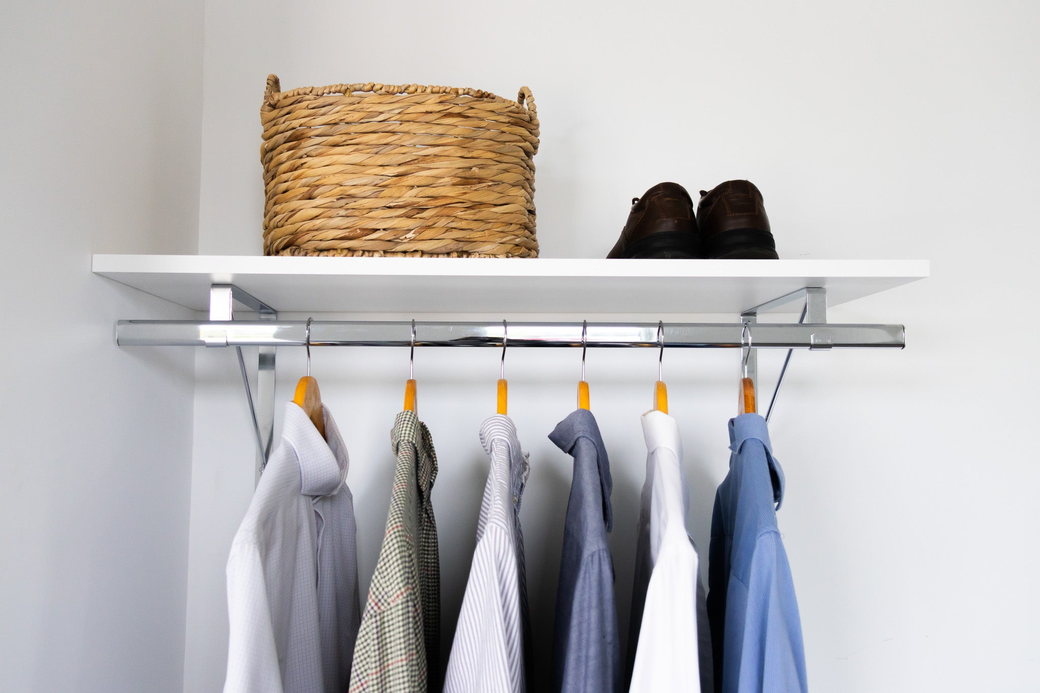 Custom Shelf with Rod and Bracket Kit