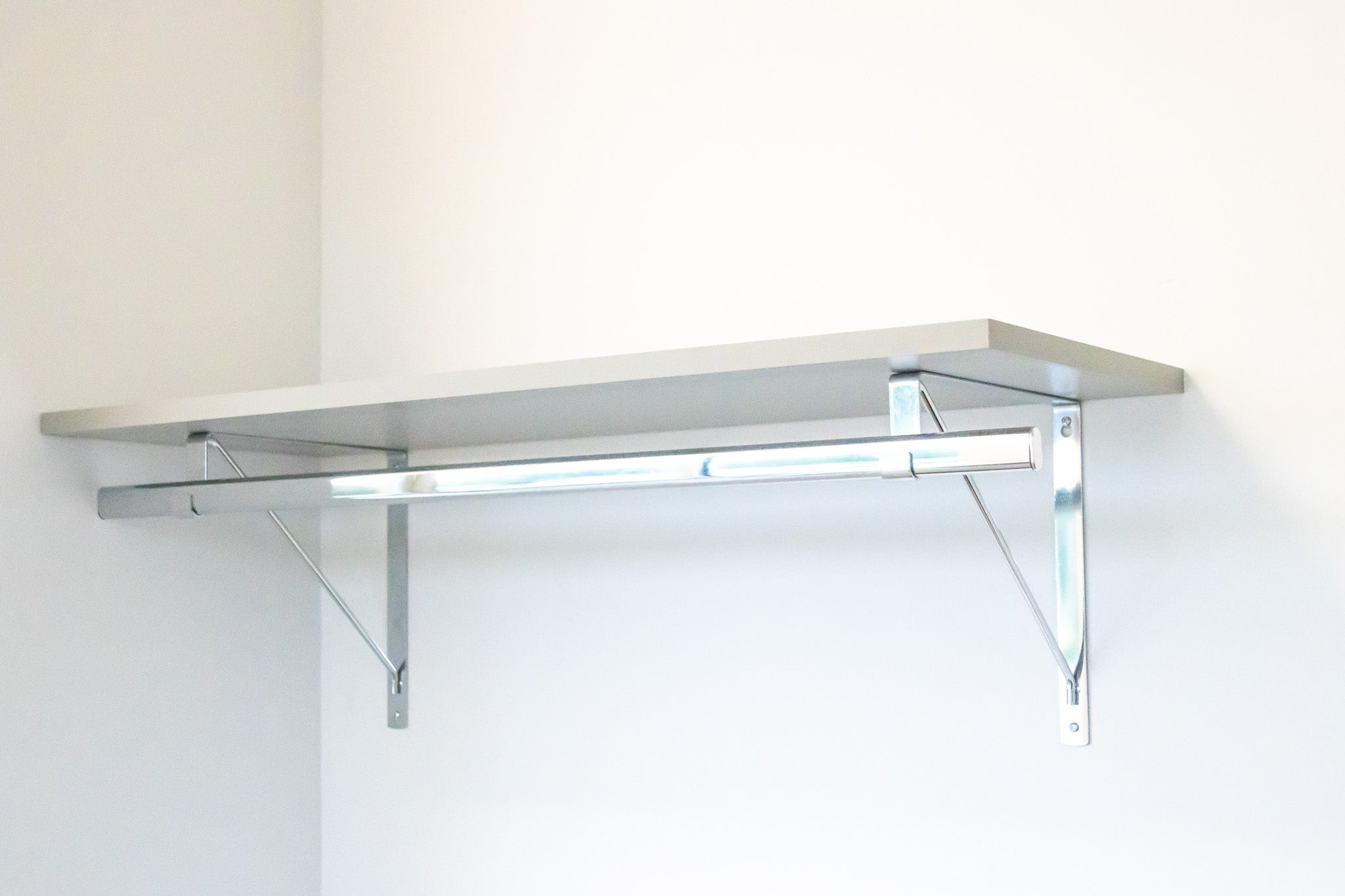 Custom Shelf with Rod and Bracket Kit