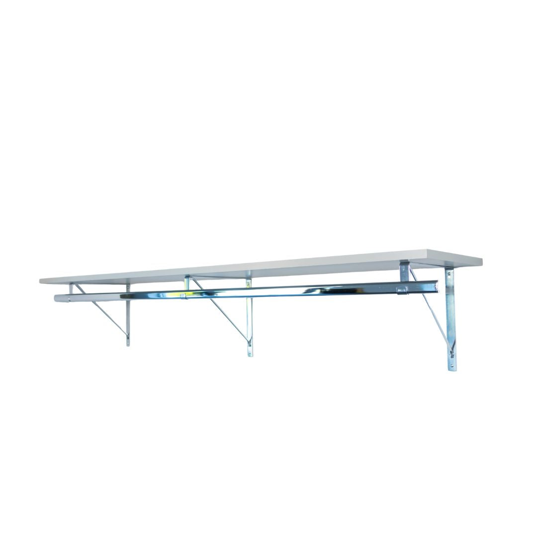 Custom Shelf with Rod and Bracket Kit (44" - 72")
