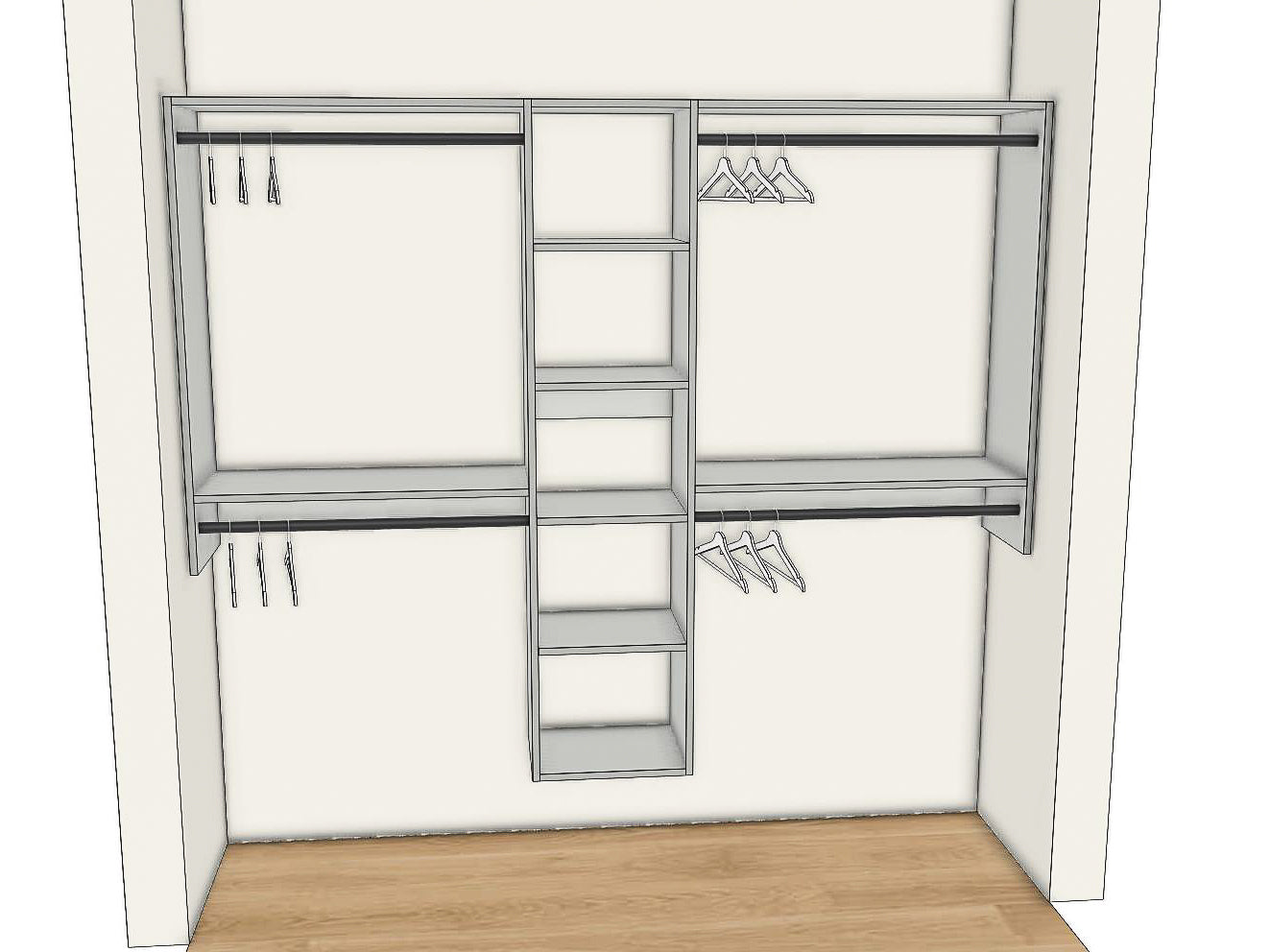 Custom Closet Kit - Wall Mount #2