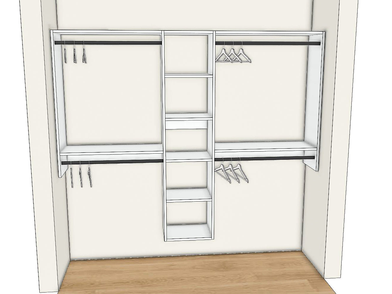 Custom Closet Kit - Wall Mount #2