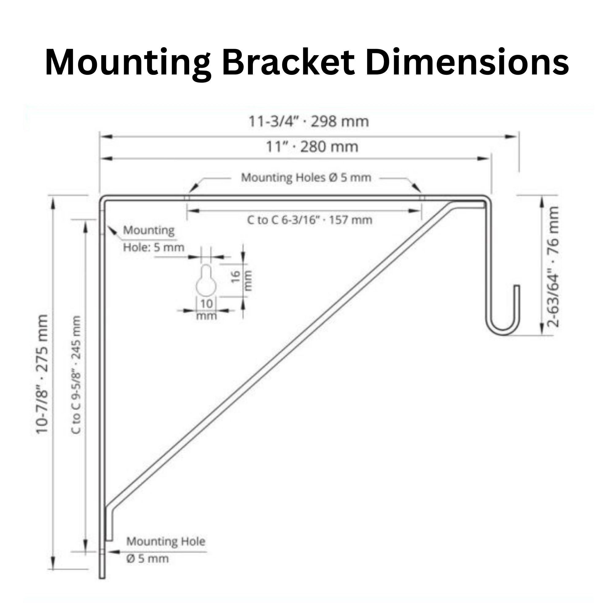 Shelf Support for Oval Rod